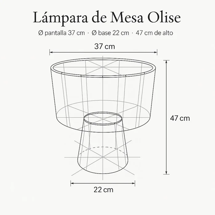 Lámpara de Mesa de Sisal Olise | Casakos en Multicolor - Lámparas de mesa, Uruguay | Casakos, vista 6