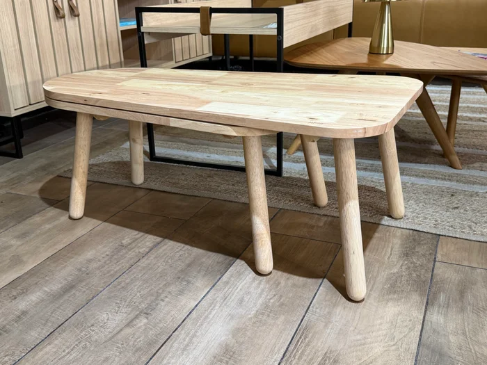 Mesa de Centro Montevideo - Madera de Caucho en Madera natural - Mesas de living, Uruguay | Berna home, vista 3