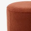 Reposapiés desenfundable Kaeli de borreguito terracota Ø 60 cm en Rojo - Butacas, banquetas y puffs, Uruguay | Kavehome, vista 4 de 7
