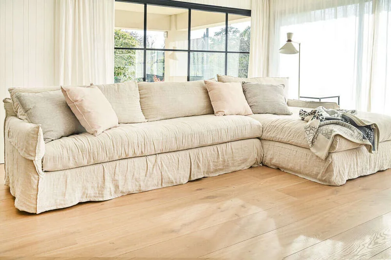 SILLON ALMA RINCONERO XXL - LINO CRUDO en Blanco - Sillones y sofás, Uruguay | La Iberica, vista 3