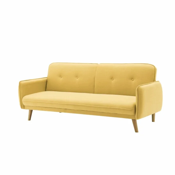 Sillón Cama Mìa en Tela - Mostaza en Amarillo - Sillones y sofás, Uruguay | Ecowood, vista 2