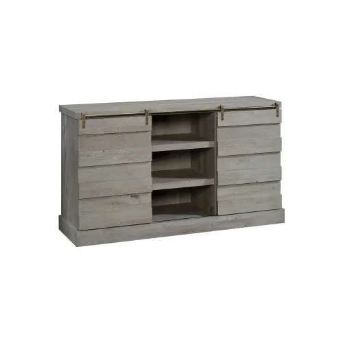 Mueble para TV de madera - Sauder - Línea Cannery Bridge en Gris - Muebles para TV, Uruguay | Ecowood
