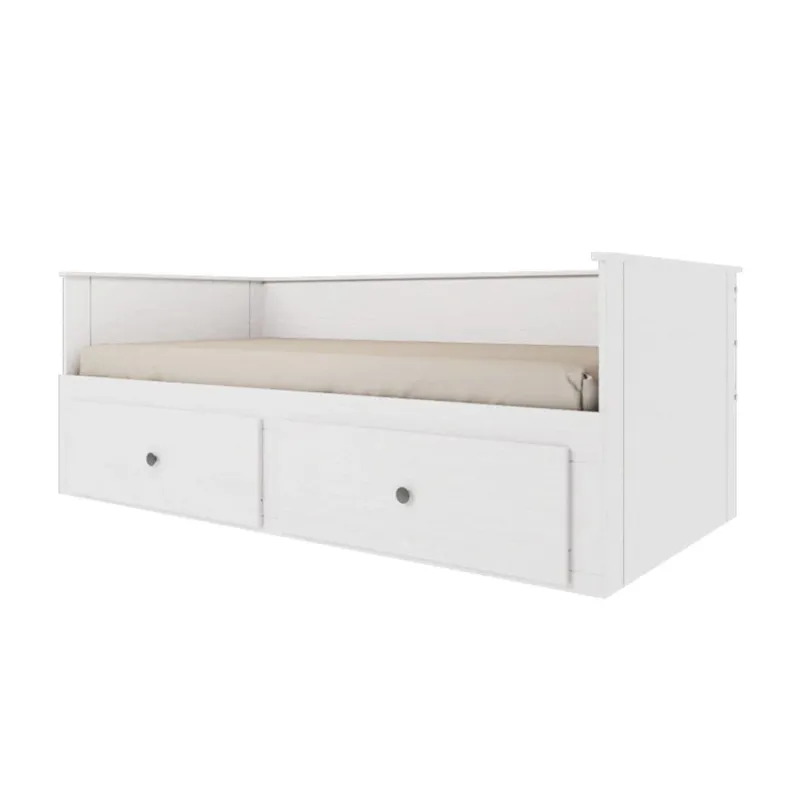 Cama Somnus 1 Plaza / auxiliar - Funcional - Blanco en Blanco - Dormitorio, Uruguay | Ecowood