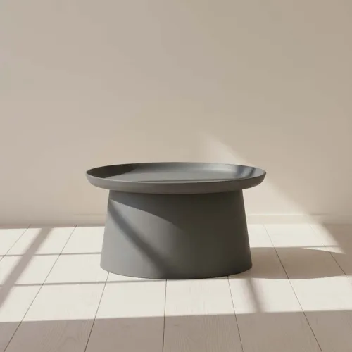 Mesa Central Polipropileno Gris Vik en Gris - Mesas de living, Uruguay | Divino