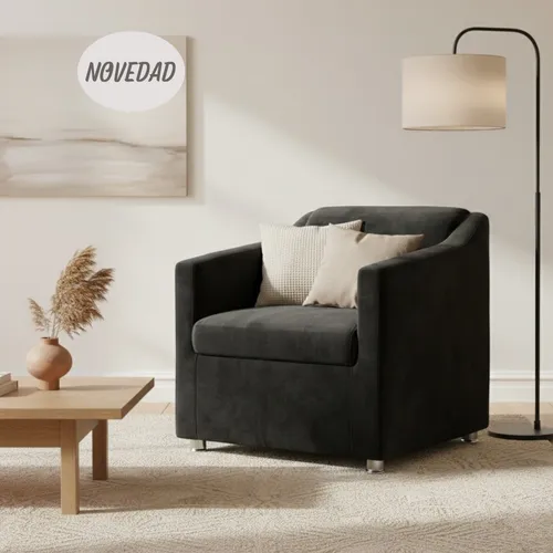 Sillon Tilla en Negro - Sillones y sofás, Uruguay | Moderna Hogar