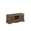 Rack 2 Puertas Rustico Vidrio 1 Cajon 1.20 Nogal en Marrón - Muebles para TV, Uruguay | Albanés, vista 1 de 2