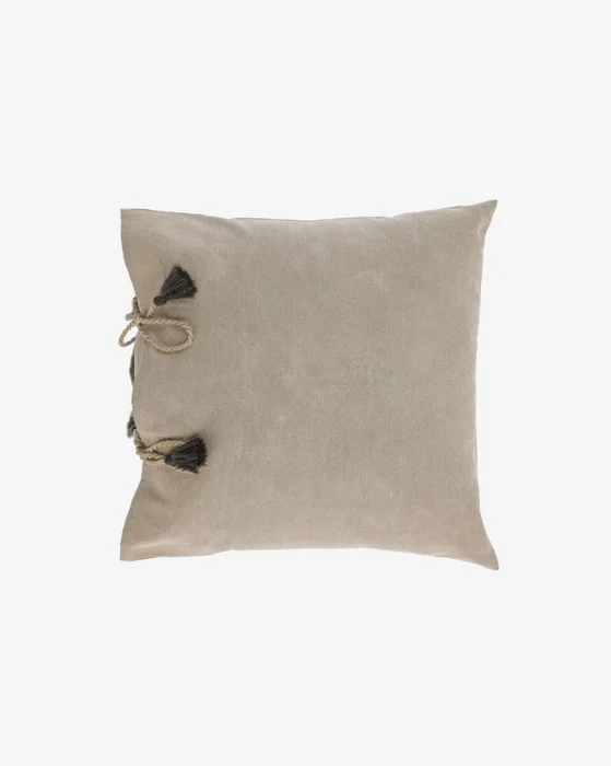 Almohadón Varina 100% algodón - marrón 45 x 45 cm en Marrón - Textiles, Uruguay | Kavehome