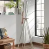 Perchero Chelsey acero blanco y madera maciza de caucho 170 cm en Blanco - Percheros y colgadores, Uruguay | Kavehome, vista 2 de 3