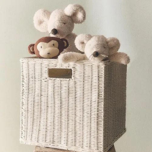 CESTA CUBO RATÁN - Canastos, Uruguay | Zara Home