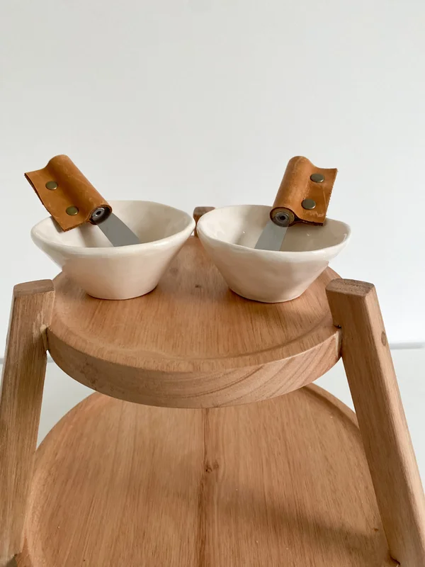 Juego de torre + 2 bowls + 2 espátulas con cuero en Madera natural - Decoración, Uruguay | Dreams On Time, vista 18