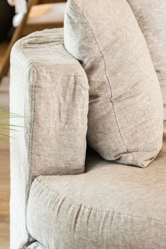 SILLON LUNA - OVAL - LINO GRIS MEDIO en Gris - Sillones y sofás, Uruguay | La Iberica, vista 5