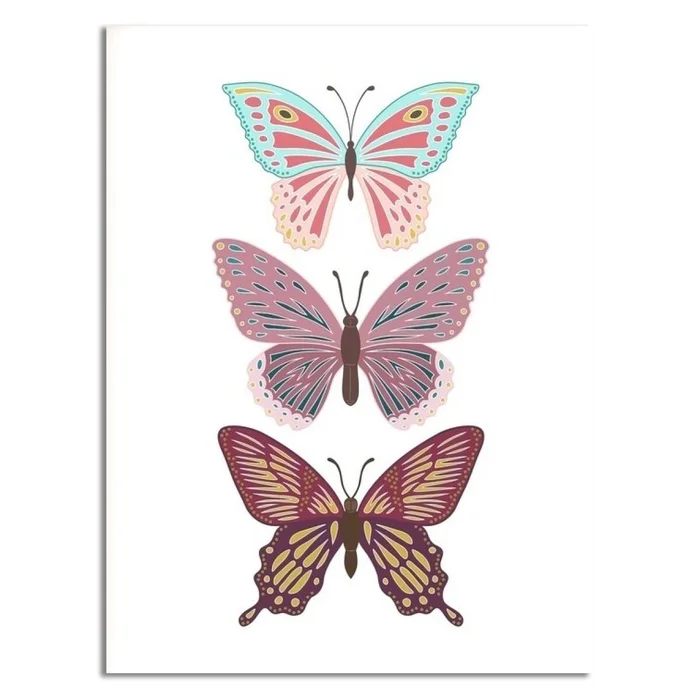 CUADRO CANVAS 30x40cm MARIPOSAS 1 en Multicolor - Decoración de pared, Uruguay | Decohogar