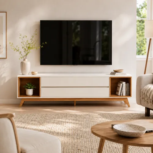 Rack TV Gaia en Rack Montana gris claro, Rack Montana gris oscuro - Muebles para TV, Uruguay | Casa Brava