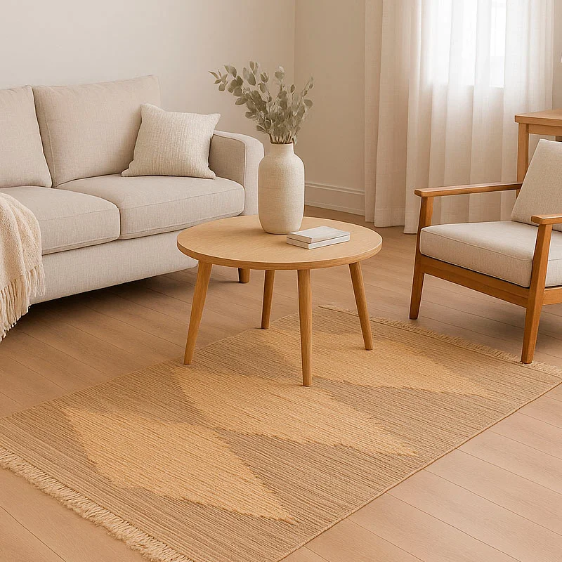 Alfombra rectangular en fibra Selin 200x140cm en Beige - Alfombras, Uruguay | Alta Gracia Deco, vista 4