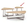 MESA LATERAL TRIANGULAR - MADERA GRAFITO en Gris - Mesas de living, Uruguay | Champagne Home, vista 2 de 4