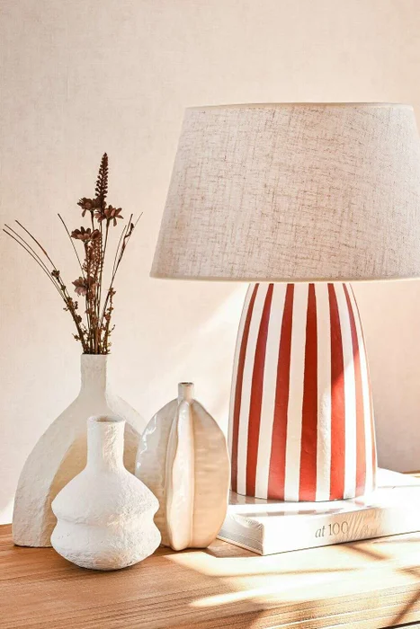 LAMPARA INES - RAYAS ROJAS en Multicolor - Lámparas de mesa, Uruguay | La Iberica, vista 8