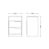 Mesa de Luz 2 Cajones - Línea Fit - Blanco - Mesas de luz, Uruguay | Ecowood, vista 6 de 6