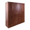 Placard Ropero 4 Puertas Madera Marron Agata Ii en Marrón - Roperos y placares, Uruguay | Divino, vista 2 de 10
