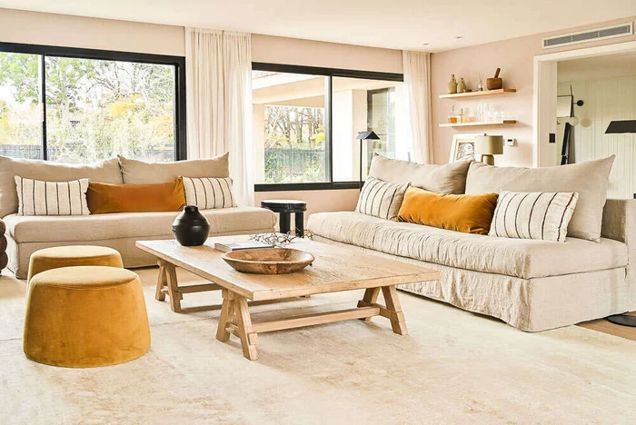 SILLON MANUELA 2.20 MTS - LINO CRUDO en Blanco - Sillones y sofás, Uruguay | La Iberica, vista 13