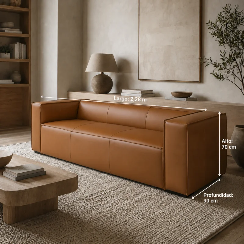 Sofa Camille 2,28mt en Marrón - Sillones y sofás, Uruguay | Casa Brava, vista 3