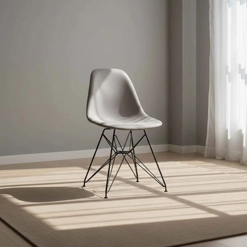 Silla De Comedor Pu-y-metal Gris Antologia en Gris - Sillas, Uruguay | Divino