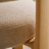 Silla Granite de 3 patas de chenilla beige y madera maciza fresno acabado natural FSC 100% en Beige - Sillas, Uruguay | Kavehome, vista 5 de 10