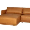 Sillón C/chaise Izquierdo 3 Cuerpos Cuero-100-natural Marron Romeo Tp3 La Paz Camel en Marrón - Sillones y sofás, Uruguay | Divino, vista 3 de 6