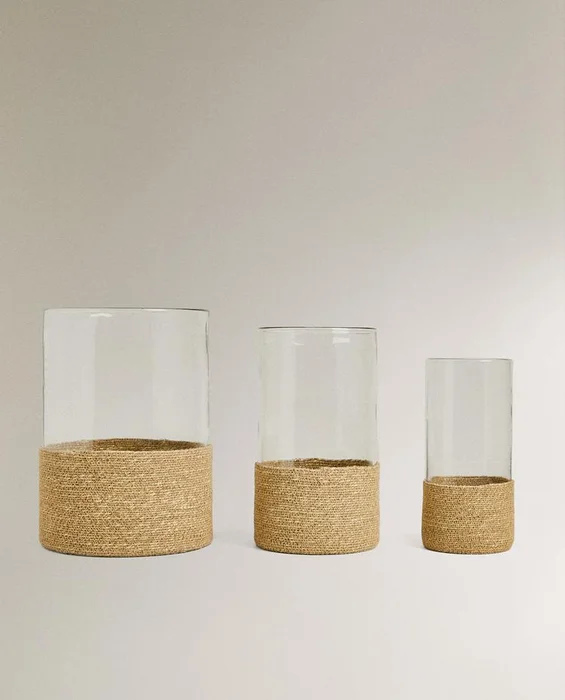 FAROLILLO CRISTAL Y YUTE - Velas y Portavelas, Uruguay | Zara Home, vista 3