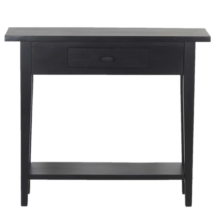 Consola Mdf-y-madera Negro Retro en Negro - Mesas de living, Uruguay | Divino, vista 2