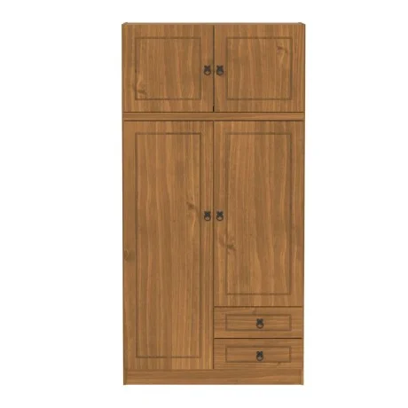 Ropero 4 puertas 2 cajones Linea Naturale en Madera natural - Roperos y placares, Uruguay | La Cueva Muebles, vista 9