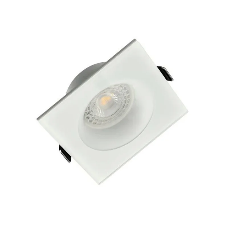 Aro Empotrable Fijo Cuadrado Blanco Mate Montana en Blanco - Lámparas colgantes, Uruguay | Serlux, vista 3