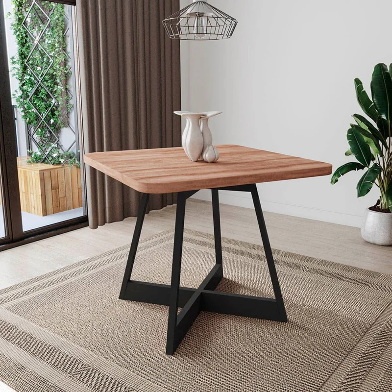 Mesa de Comedor Cuadrada - Atria - Negro en Negro - Mesas de comedor, Uruguay | Rústico Hogar, vista 3