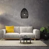 Colgante rattan grande 68cm - NEGRA en Negro - Lámparas colgantes, Uruguay | Iluminica, vista 4 de 6