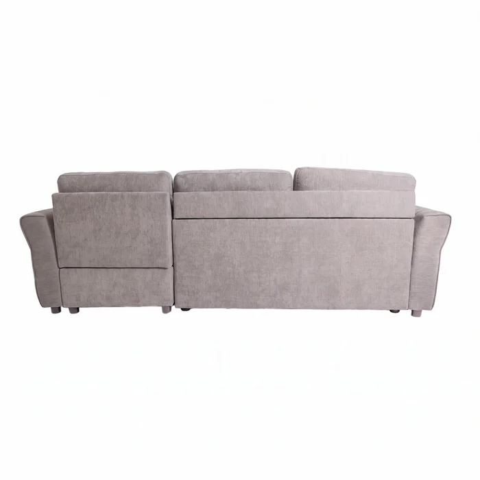 Sofá Cama Chaise/baúl Tela Gris Bristol en Gris - Sillones y sofás, Uruguay | Divino, vista 8