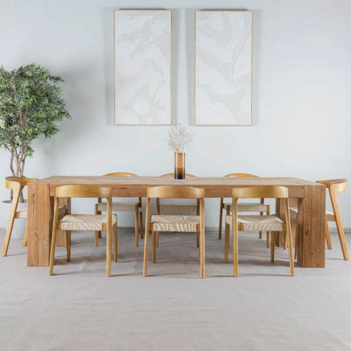 Mesa Comedor Quattro Gambe en Madera natural - Mesas de comedor, Uruguay | Fábrica Italiana