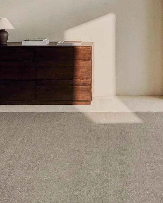 ALFOMBRA ALGODÓN LANA NUDOS en Gris - Alfombras, Uruguay | Zara Home