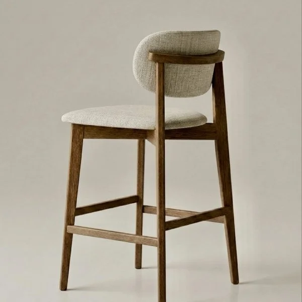 BANQUETA AXIS CARVALHO Y BEIGE CLARO T424C en Calvalho - Muebles, Uruguay | Indrana, vista 7