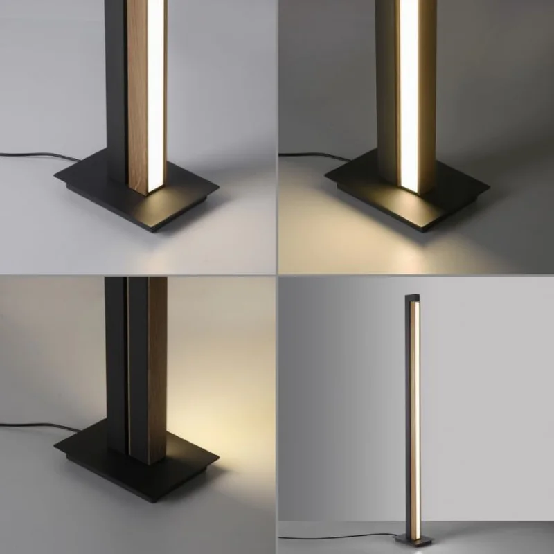 LAMPARA DE PIE VARAL CON ROTACIÓN ROBLE MADERA DIMERIZABLE en Madera natural - Lámparas de pie, Uruguay | Iluminica, vista 3