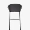 Taburete Eamy - gris claro chapado en fresno con acabado negro y metal negro altura 77 cm en Negro - Butacas, banquetas y puffs, Uruguay | Kavehome, vista 7 de 8