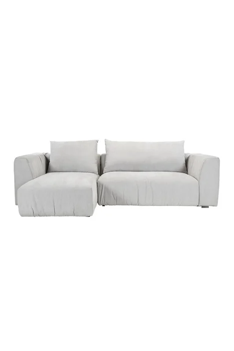 SOFA CORSO CHAISE IZQ 266X105X80CM (2PIEZAS) TELA GRIS CLARO - Sillones y sofás, Uruguay | Vinibel