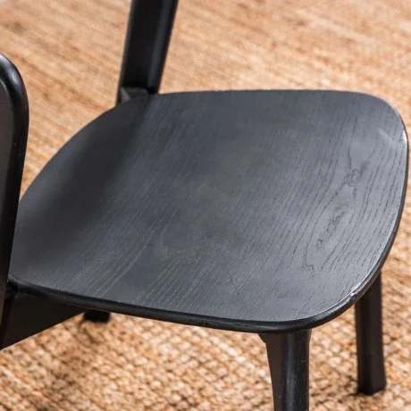 Silla De Comedor Berta Negra en Negro - Sillas, Uruguay | Berna home, vista 3