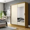 Ropero 2 Puertas B74 - Natural y beige en Multicolor - Roperos y placares, Uruguay | Rústico Hogar, vista 2 de 4