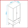 Ropero 2 puertas – BRP 800 - Roperos y placares, Uruguay | Punto Unión, vista 4 de 5