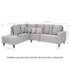 Sillón Esquinero con Chaise - Denver (izquierdo) - Sillones y sofás, Uruguay | Delta Center, vista 5 de 5