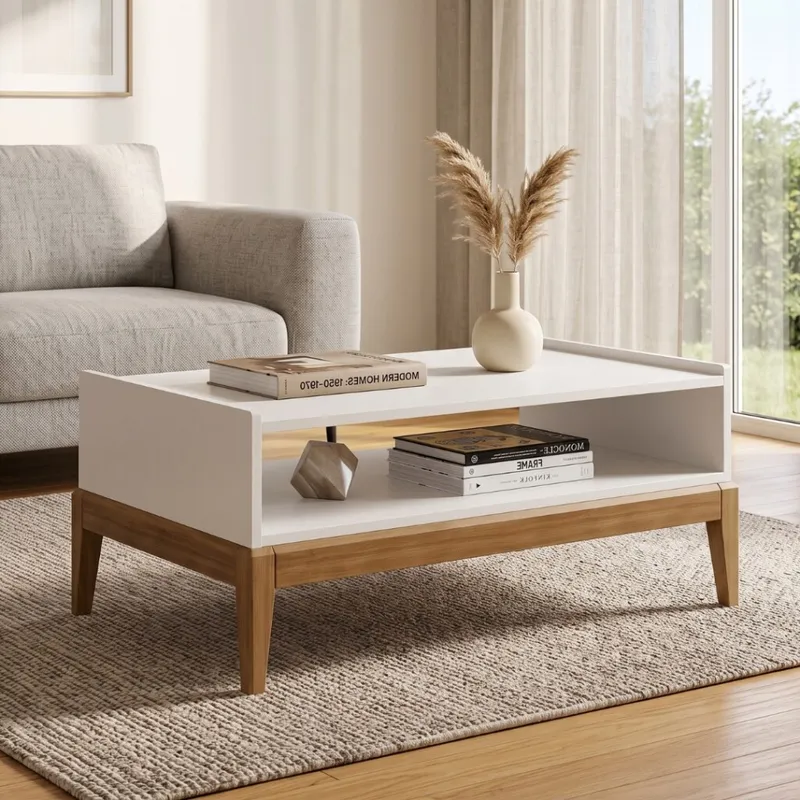Mesa De Living - Linea Milão en Blanco - Mesas de living, Uruguay | Rústico Hogar