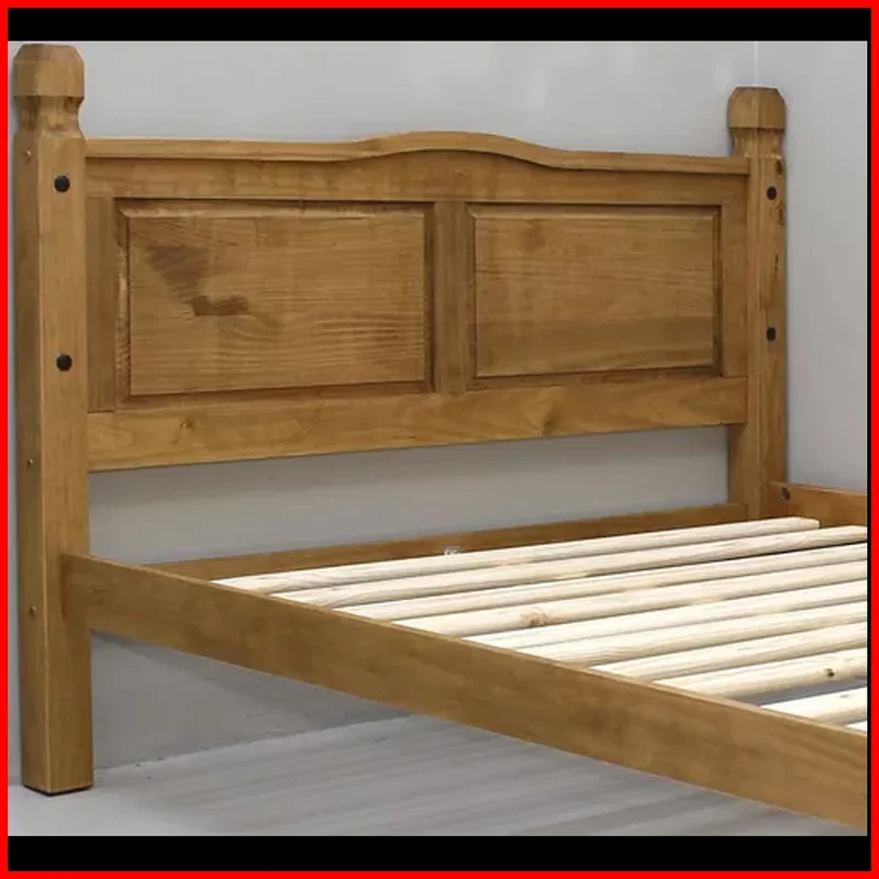 Cama 2 plazas estilo mexicano – 910.140 en Madera natural - Dormitorio, Uruguay | Punto Unión, vista 3