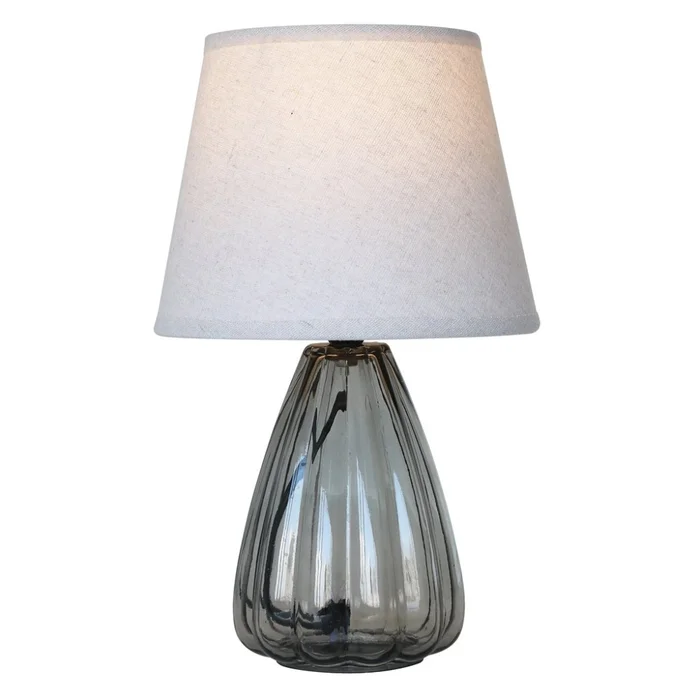 LAMPARA DE MESA VIDRIO D20x33CM GRIS en Gris - Lámparas de mesa, Uruguay | Koz