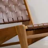 Butaca en madera acacia y cuero en Marrón - Butacas, banquetas y puffs, Uruguay | Entrecasa, vista 3 de 6