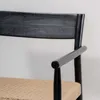 Butaca en madera teca negra y cuerda natural en Negro - Butacas, banquetas y puffs, Uruguay | Entrecasa, vista 4 de 5