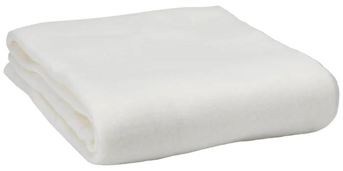 Manta throw SKOGVIKKE 130x160 blanco en Blanco - Textiles, Uruguay | JYSK